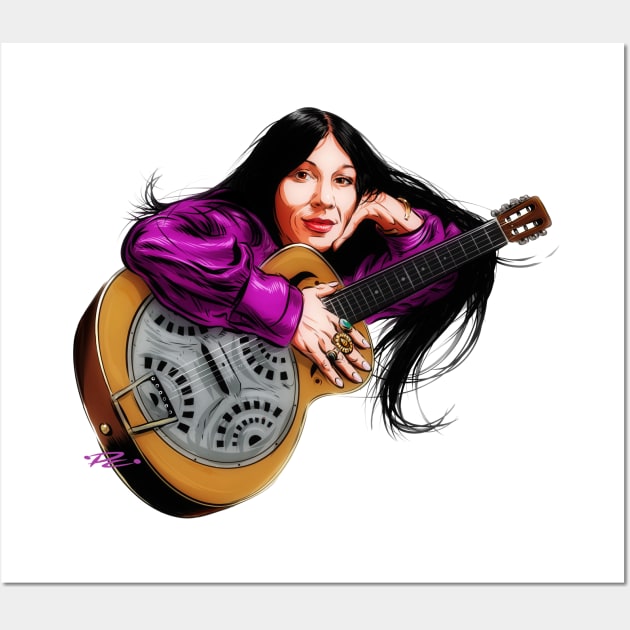 Buffy Sainte Marie - An illustration by Paul Cemmick Wall Art by PLAYDIGITAL2020